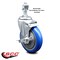 Service Caster 5 Inch Blue Polyurethane Wheel Swivel 12mm Threaded Stem Caster with Brake SCC-TS20S514-PPUB-BLUE-TLB-M1215 - alternate 2